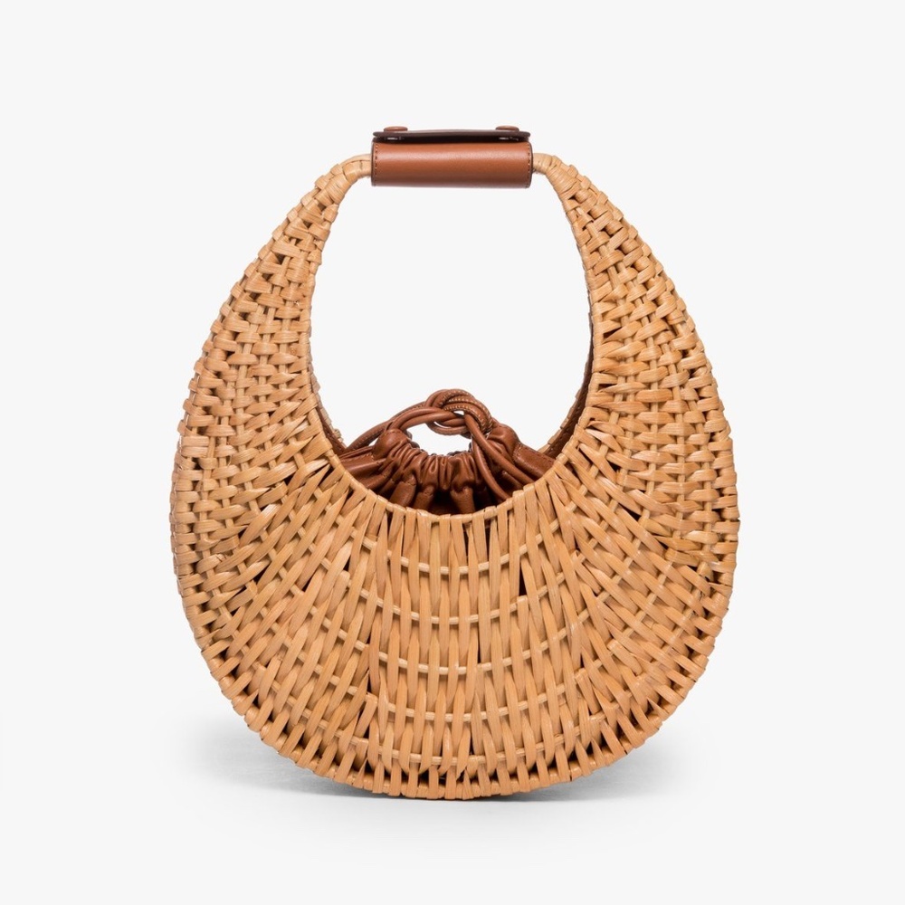 Rattan Moon Bag